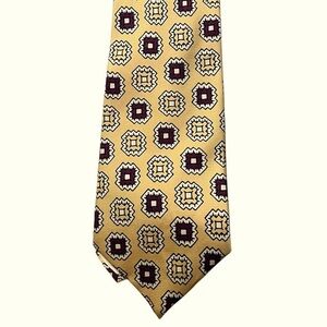 Chaps Ralph Lauren silk tie, Southwestern-inspired geometric medallion print